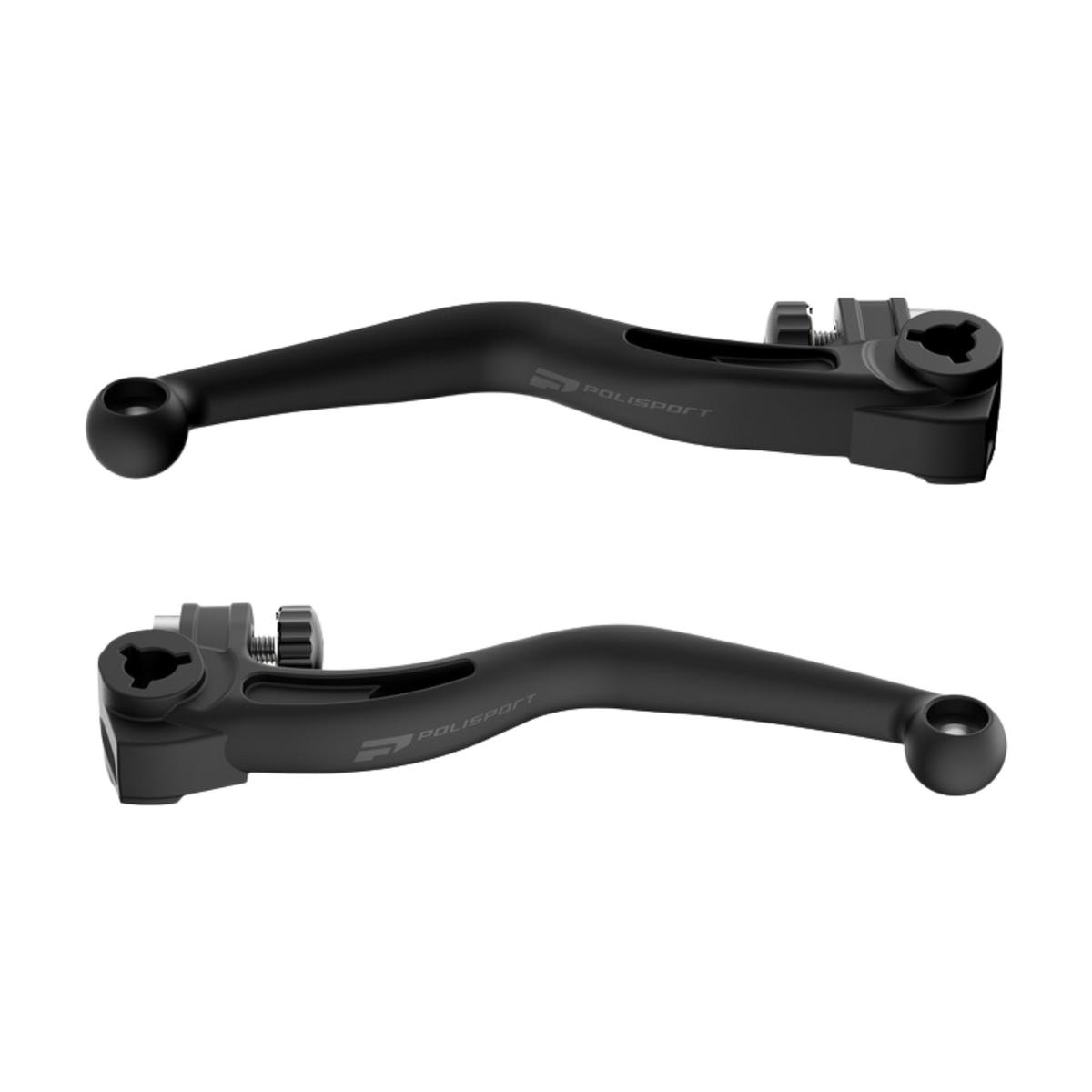 Coppia leve freno e frizione infrangibili Polisport APT nere per moto Beta RR