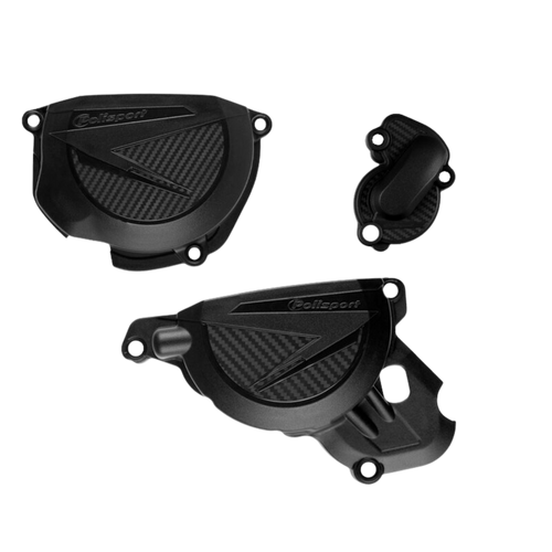 Kit protezione carter frizione e accensione Polisport nero per Beta RR 4T 2020-2026