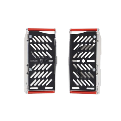 Protezioni radiatore AXP Xtrem in alluminio e griglie nere con distanziali rossi per Beta RR 2T