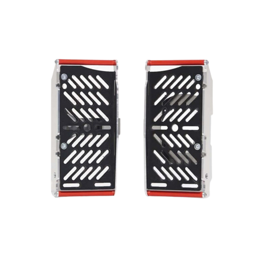 Protezioni radiatore AXP Xtrem in alluminio e griglie nere con distanziali rossi per Beta RR 2T