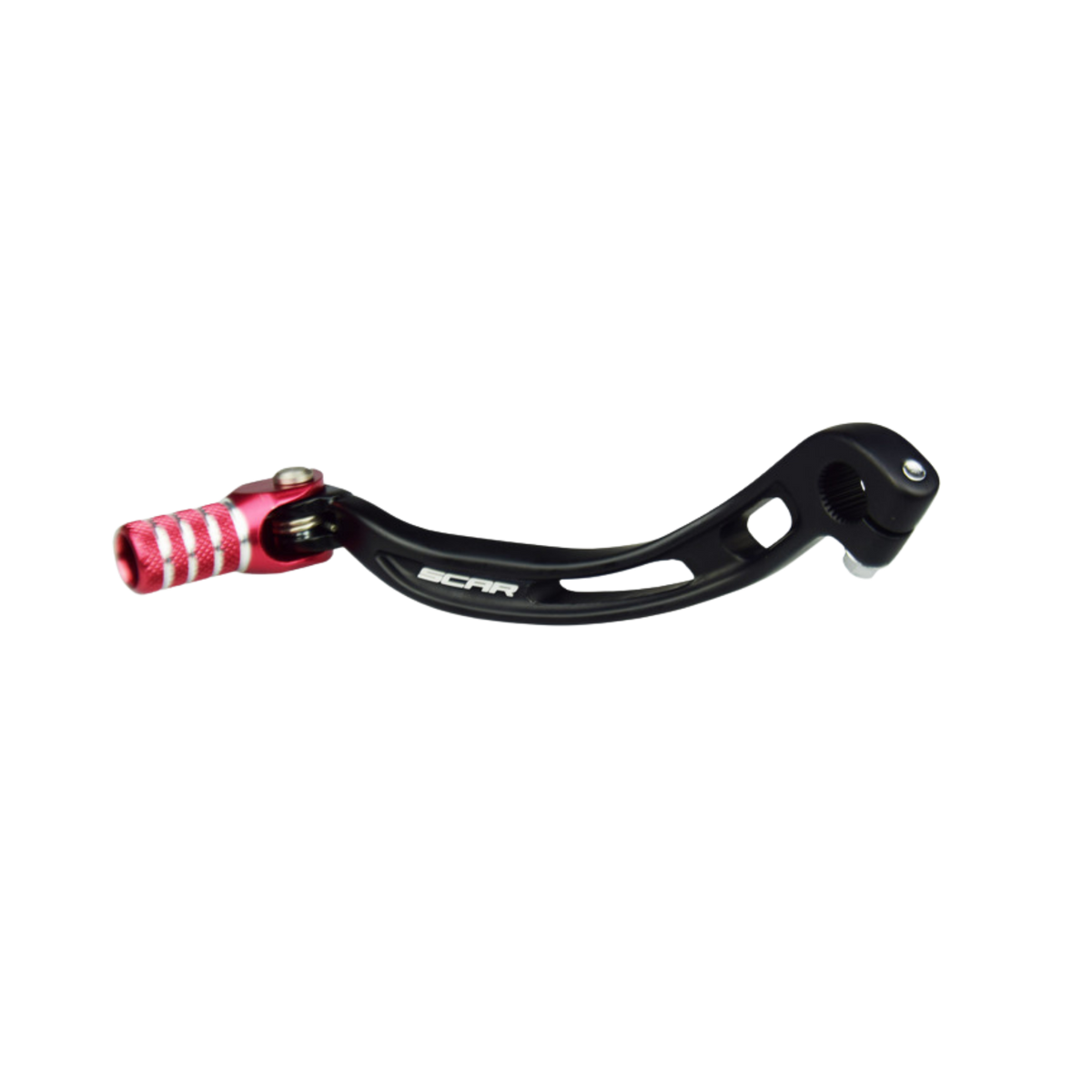 Leva cambio forgiata SCAR in alluminio nero con puntale pieghevole rosso CNC per Beta RR