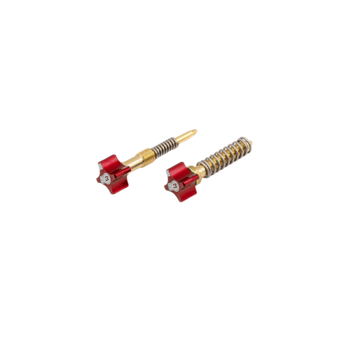 Kit Viti Regolazione Aria e Minimo S3 Parts per Carburatore Keihin Rosso