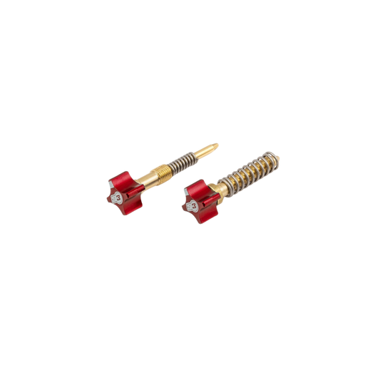 Kit Viti Regolazione Aria e Minimo S3 Parts per Carburatore Keihin Rosso