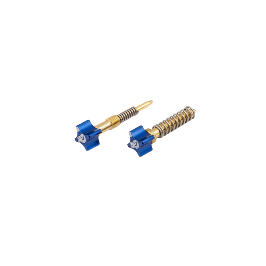 Kit Viti Regolazione Aria e Minimo S3 Parts per Carburatore Keihin Blu