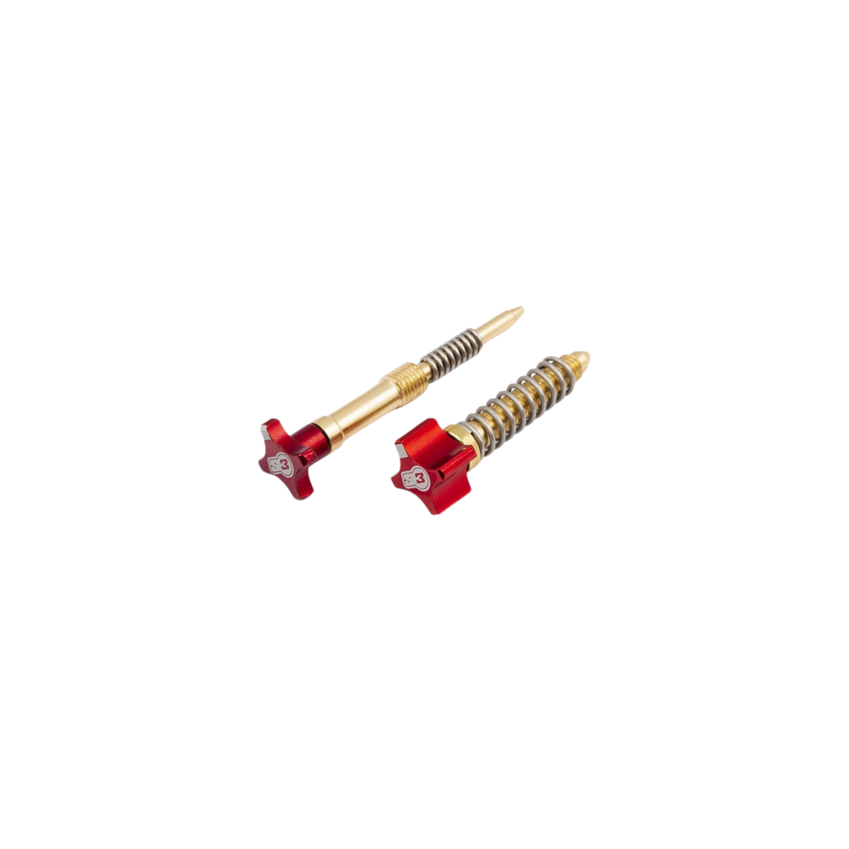 Kit Viti Regolazione Aria e Minimo S3 Parts per Keihin Enduro (PWK 36/38) Rosso