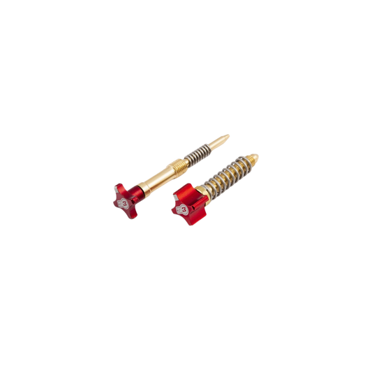 Kit Viti Regolazione Aria e Minimo S3 Parts per Keihin Enduro (PWK 36/38) Rosso