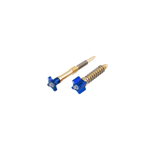 Kit Viti Regolazione Aria e Minimo S3 Parts per Keihin Enduro (PWK 36/38) Blu